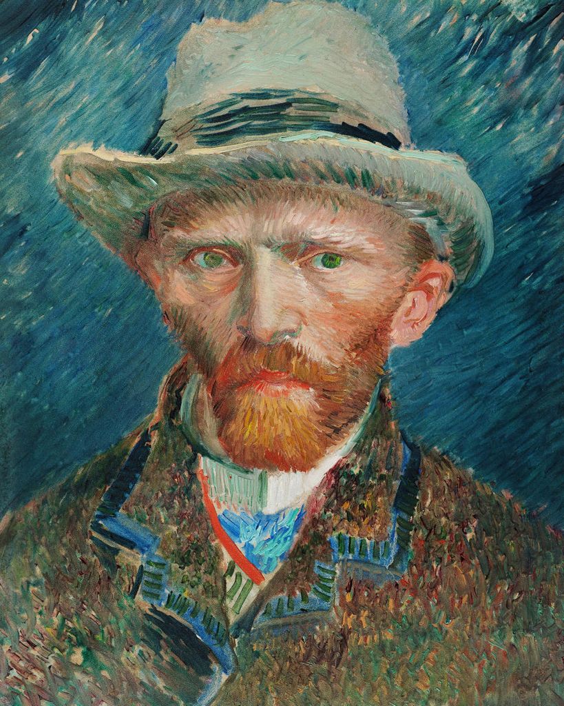Poster - Self Portrait By Van Gogh 40x50 - Dear Sam