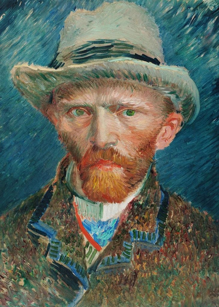 Poster - Self Portrait By Van Gogh 50x70 - Dear Sam
