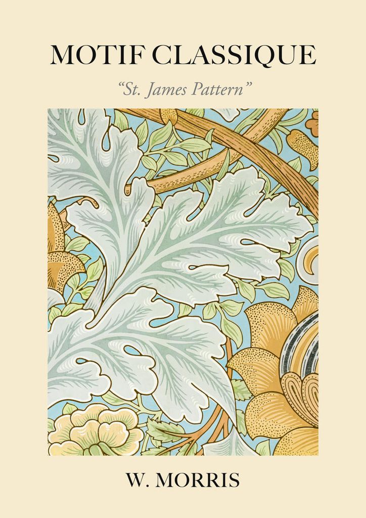 Plakat - St James Pattern By William Morris 21x30 - Dear Sam