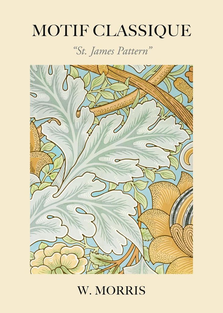 Plakat - St James Pattern By William Morris 50x70 - Dear Sam