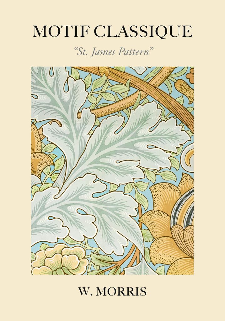 Plakat - St James Pattern By William Morris 70x100 - Dear Sam