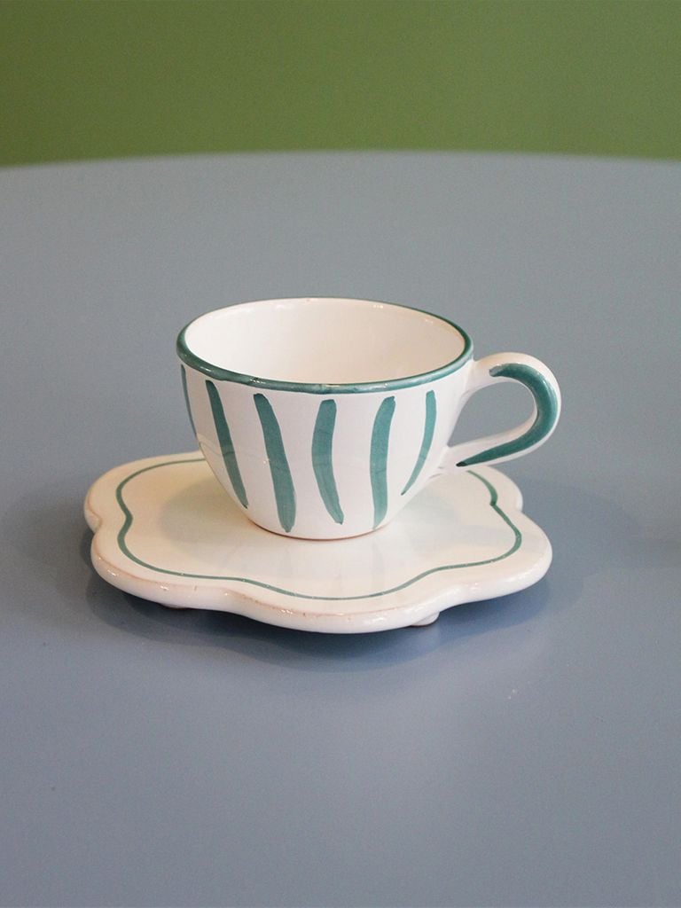Striped emerald cup