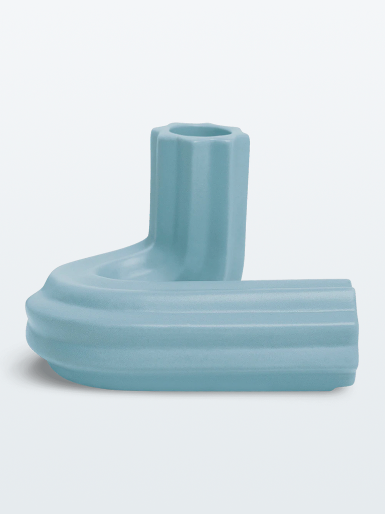 Templo Candle Holder Light Blue