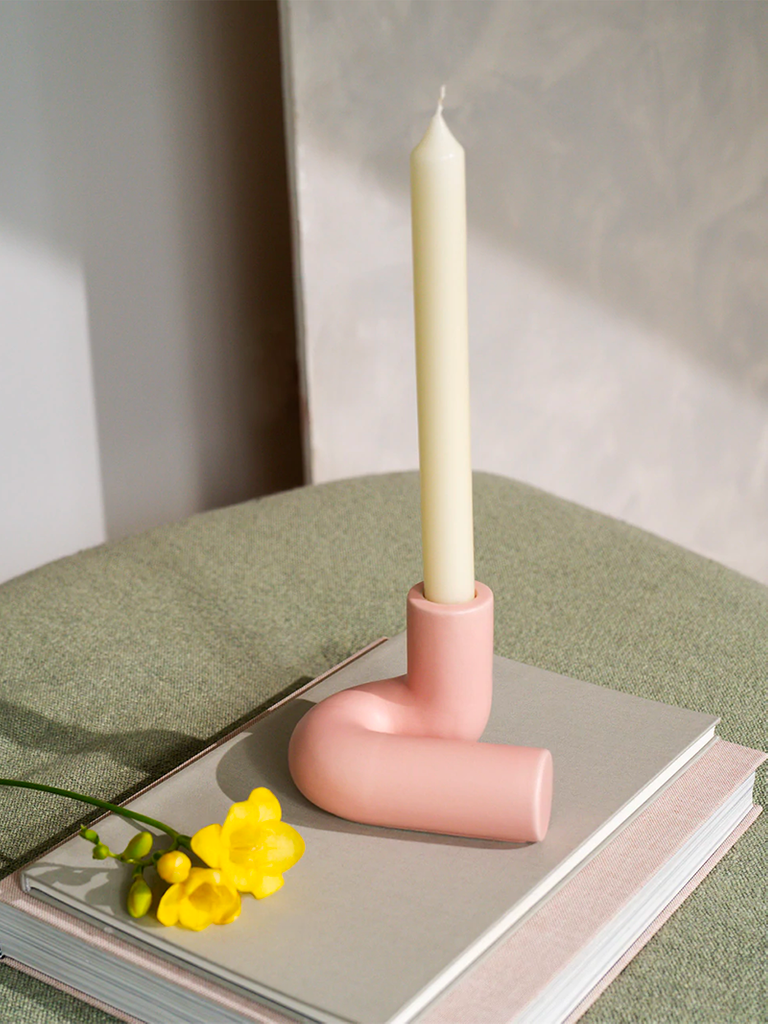 Templo Candle Holder Pink