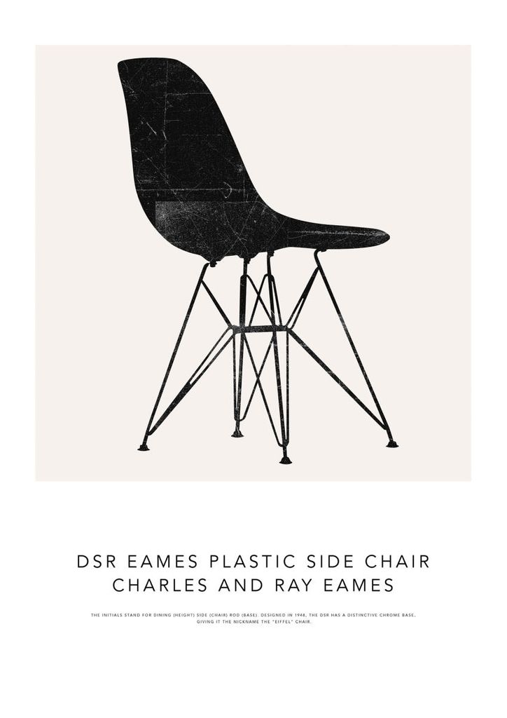 Poster - The Eames Chair 21x30 - Dear Sam