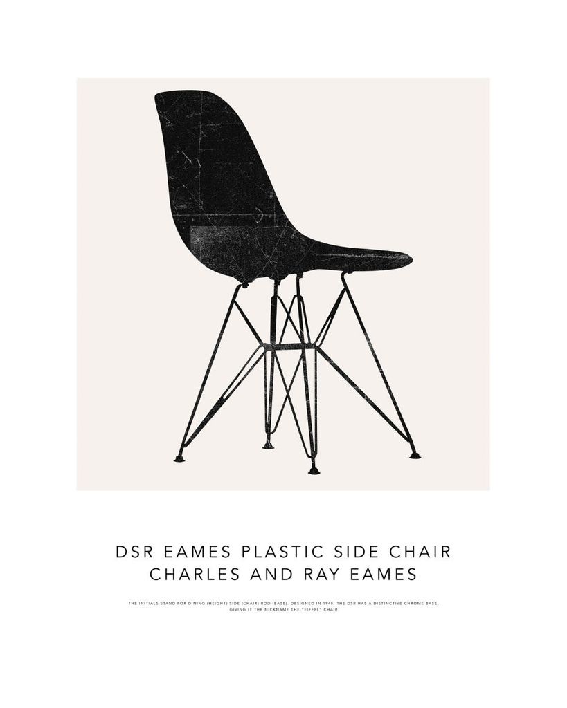 Poster - The Eames Chair 40x50 - Dear Sam