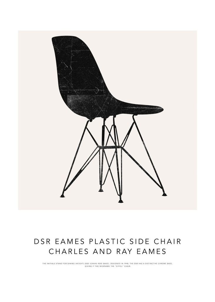 Poster - The Eames Chair 50x70 - Dear Sam