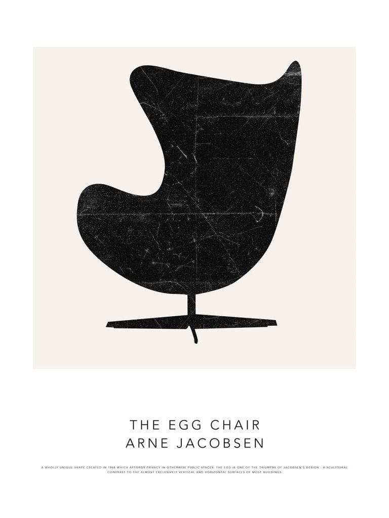 Plakat - The Egg Chair 30x40 - Dear Sam