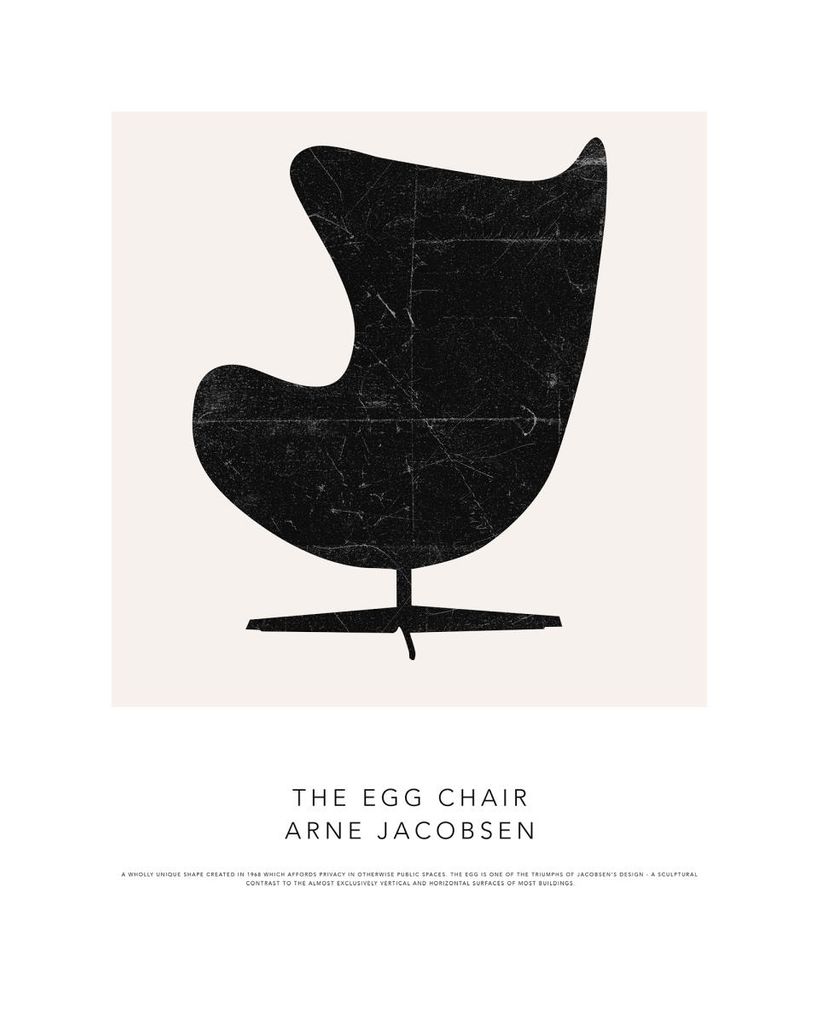 Plakat - The Egg Chair 40x50 - Dear Sam