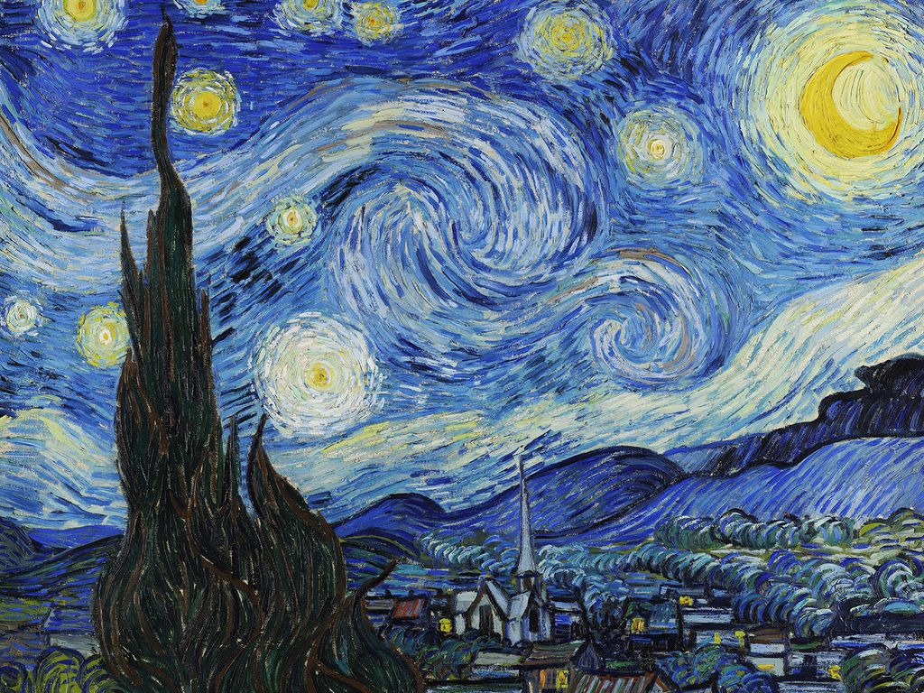 Poster - The Starry Night By Van Gogh 40x30 - Dear Sam