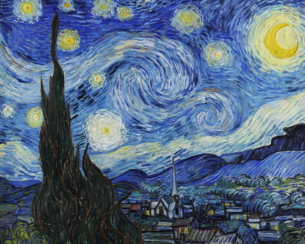 Poster - The Starry Night By Van Gogh 50x40 - Dear Sam