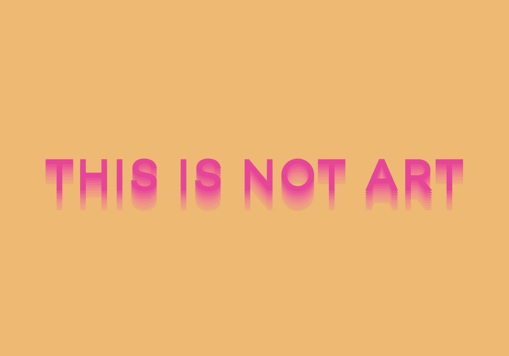 Poster - This Is Not Art 100x70 - Dear Sam