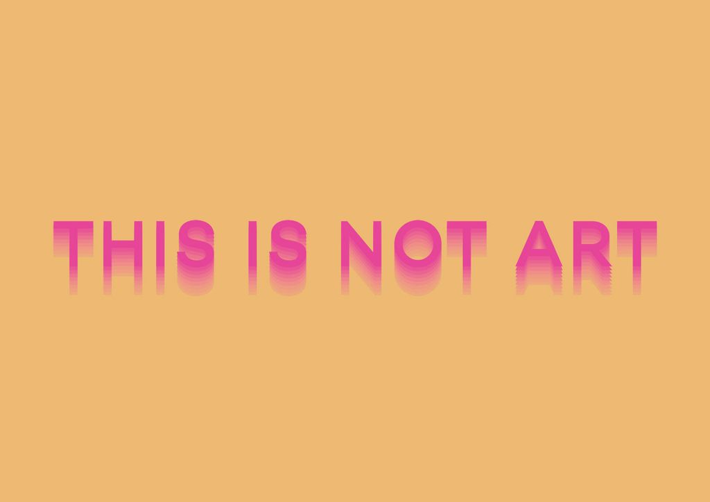 Plakat - This Is Not Art 30x21 - Dear Sam
