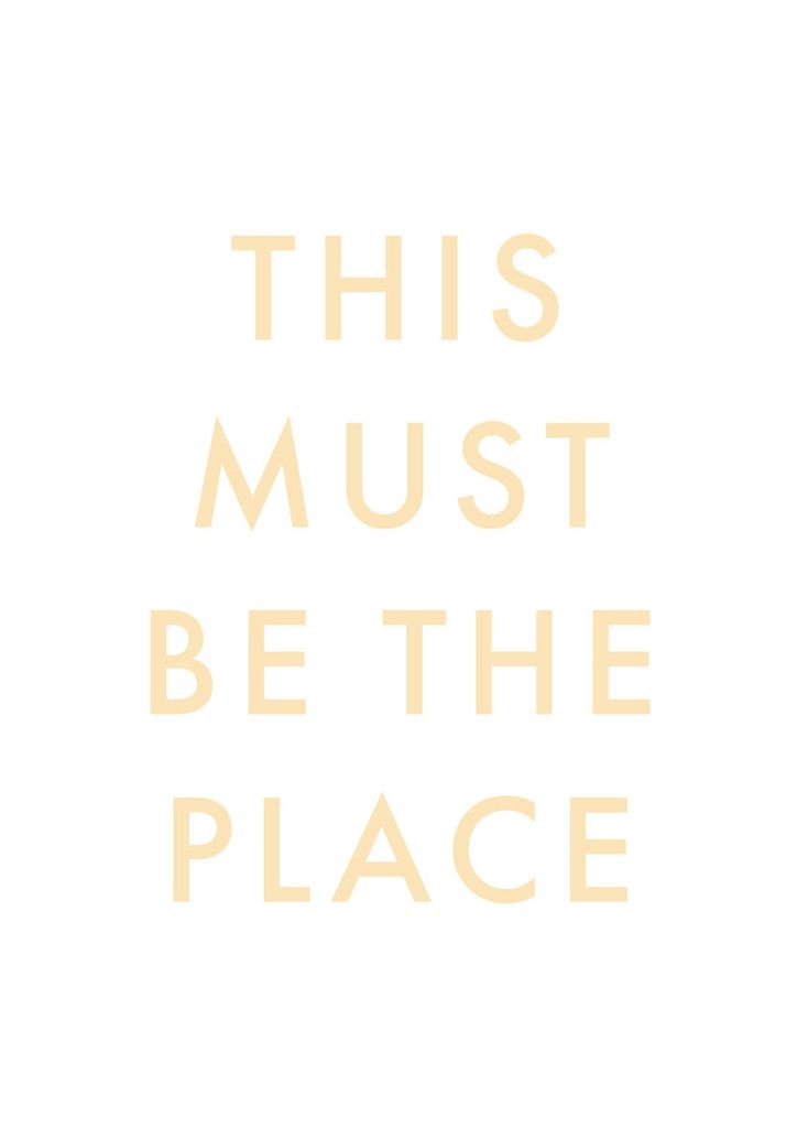Poster - This Must Be The Place 21x30 - Dear Sam