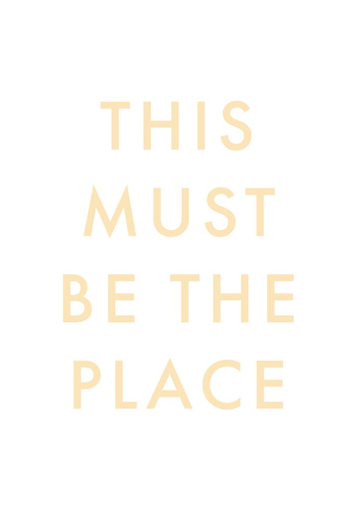 Poster - This Must Be The Place 70x100 - Dear Sam
