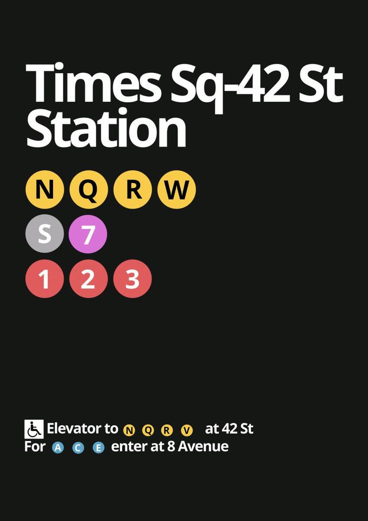 Poster - Times Square 42 21x30 - Dear Sam