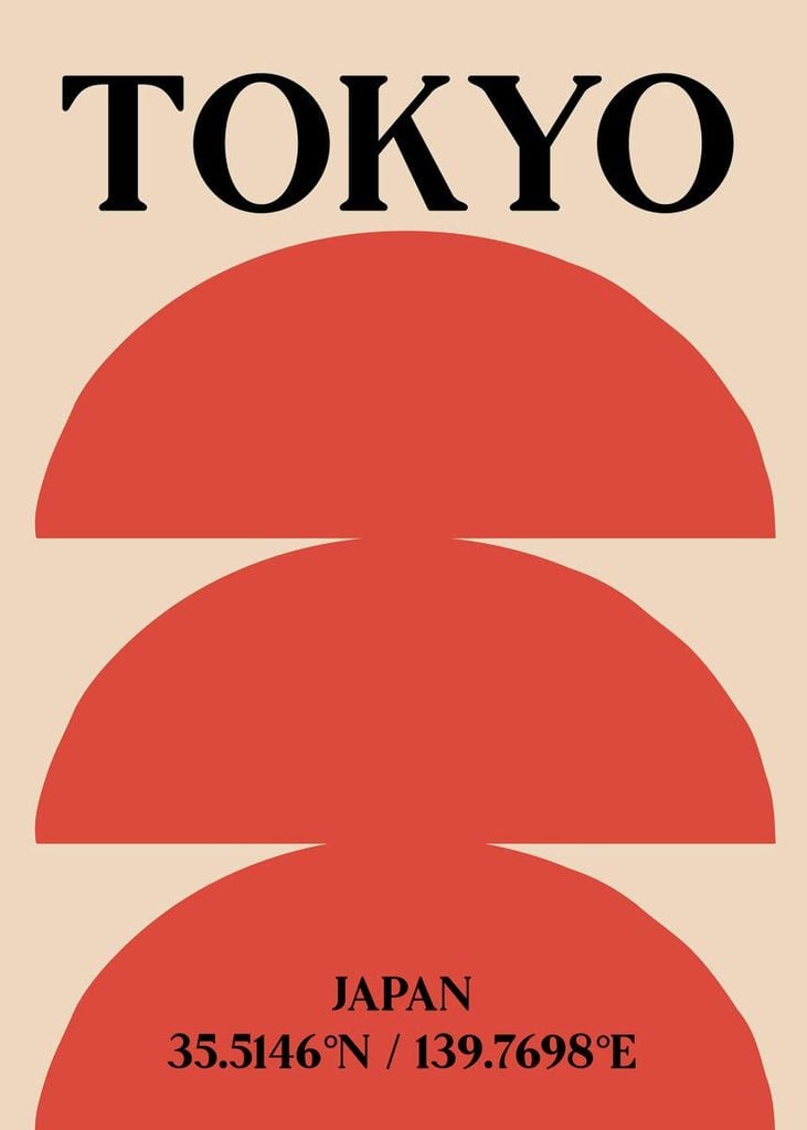 Plakat - Tokyo Pattern 50x70 - Dear Sam