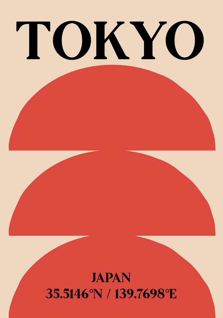 Plakat - Tokyo Pattern 70x100 - Dear Sam