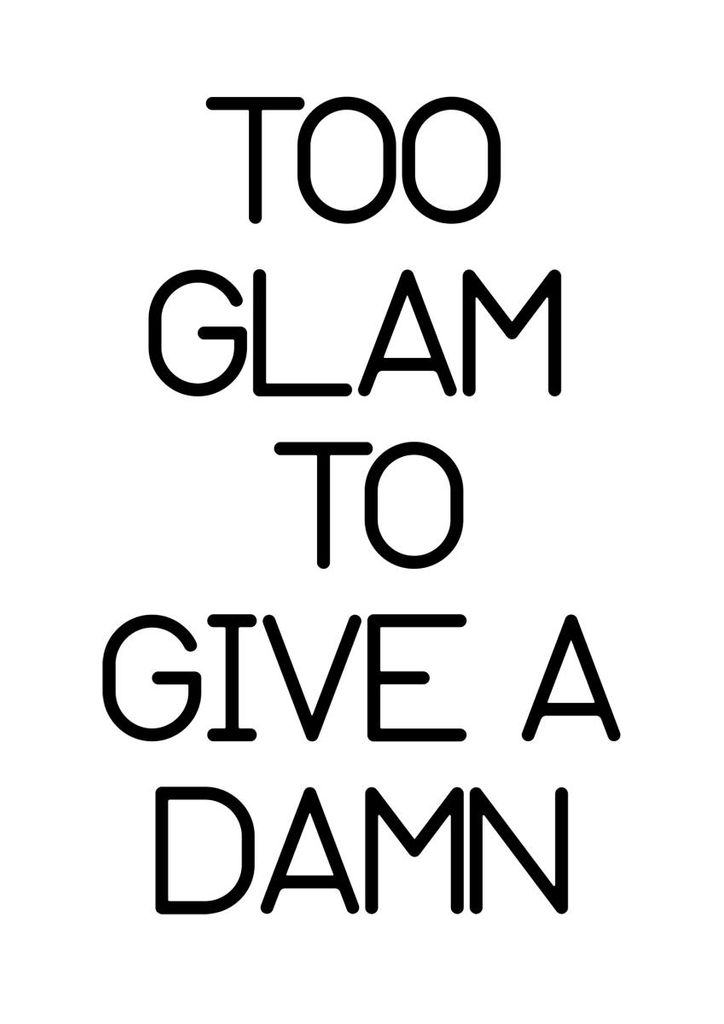 Plakat - Too Glam 21x30 - Dear Sam