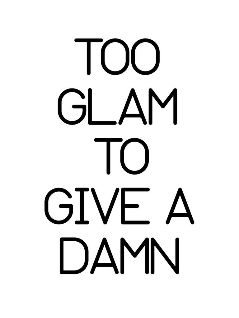 Plakat - Too Glam 30x40 - Dear Sam