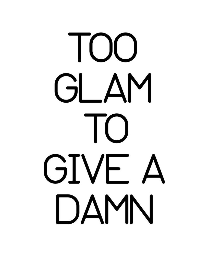 Plakat - Too Glam 40x50 - Dear Sam