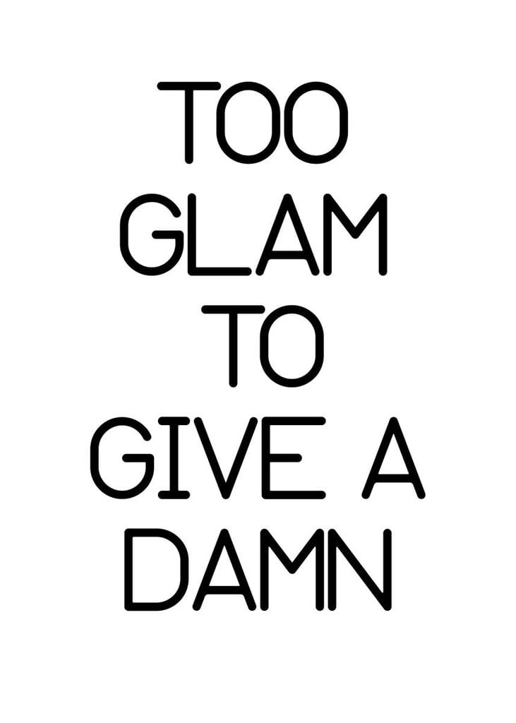 Plakat - Too Glam 50x70 - Dear Sam
