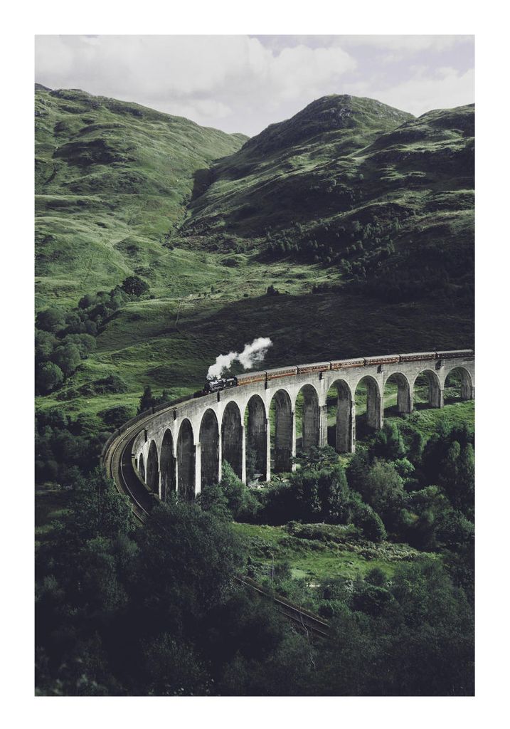 Poster - Train On A Bridge 70x100 - Dear Sam