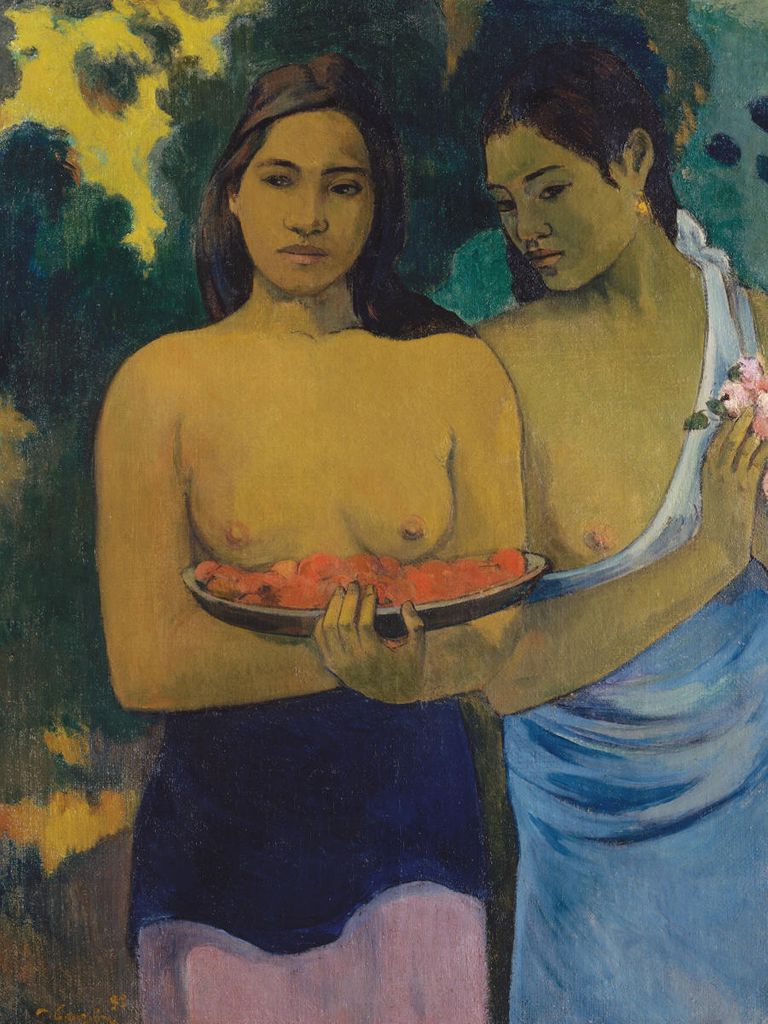 Poster - Two Tahitian Women By Gauguin 30x40 - Dear Sam