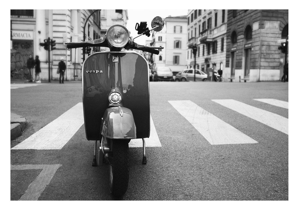 Poster - Vespa Scene 30x21 - Dear Sam