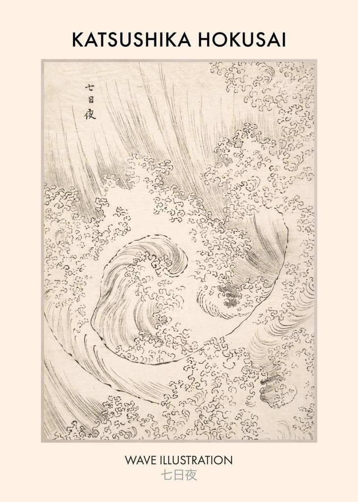 Plakat - Wave By Katsushika Hokusai 50x70 - Dear Sam