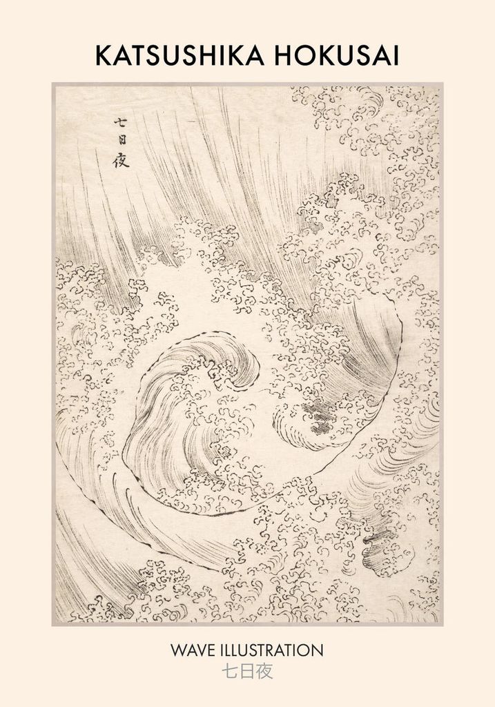 Plakat - Wave By Katsushika Hokusai 70x100 - Dear Sam