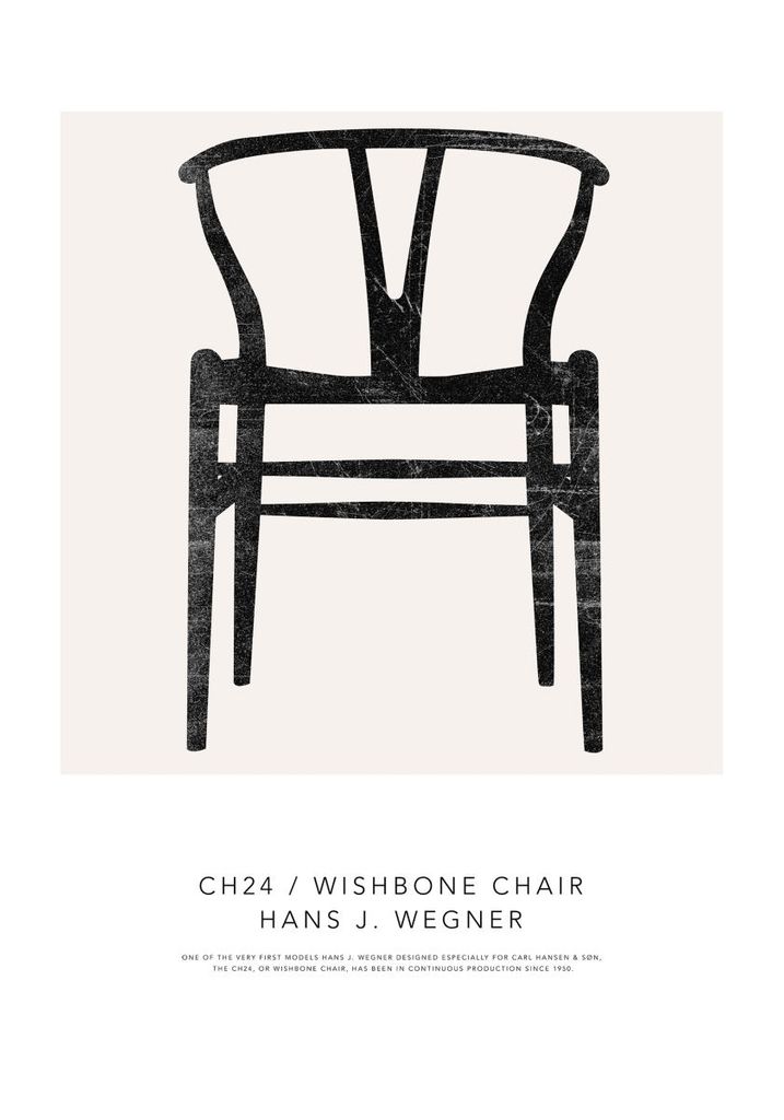 Poster - Wishbone Chair 70x100 - Dear Sam