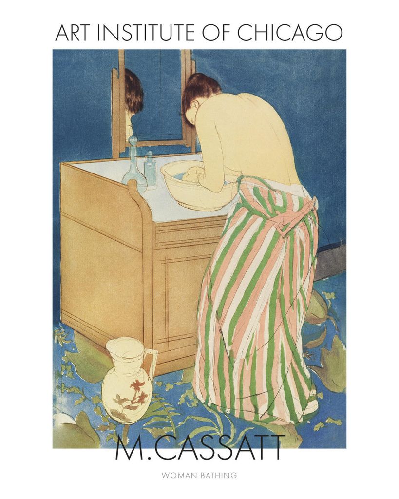 Poster - Woman Bathing By Mary Cassatt 40x50 - Dear Sam