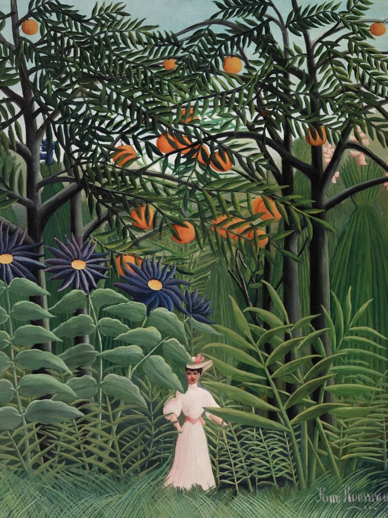 Poster - Woman Walking In An Exotic Forest By Rousseau 30x40 - Dear Sam