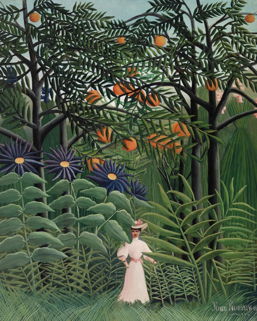Poster - Woman Walking In An Exotic Forest By Rousseau 40x50 - Dear Sam