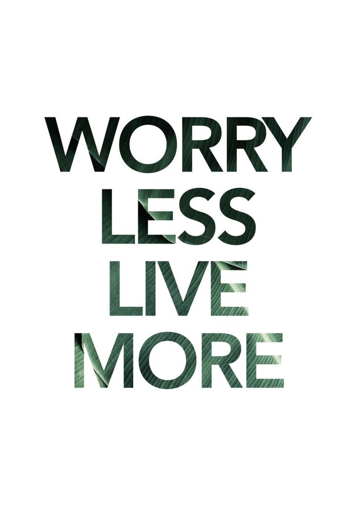 Poster - Worry Less Live More 21x30 - Dear Sam