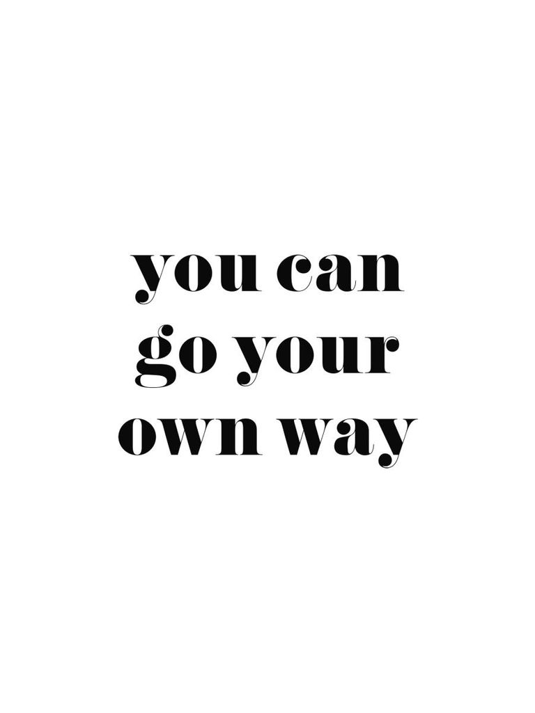 Poster - You Can Go Your Own Way 30x40 - Dear Sam