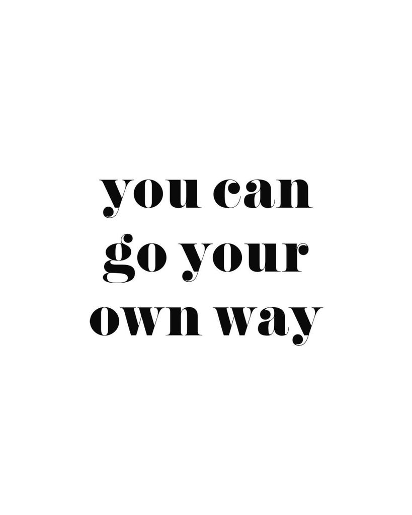 Poster - You Can Go Your Own Way 40x50 - Dear Sam