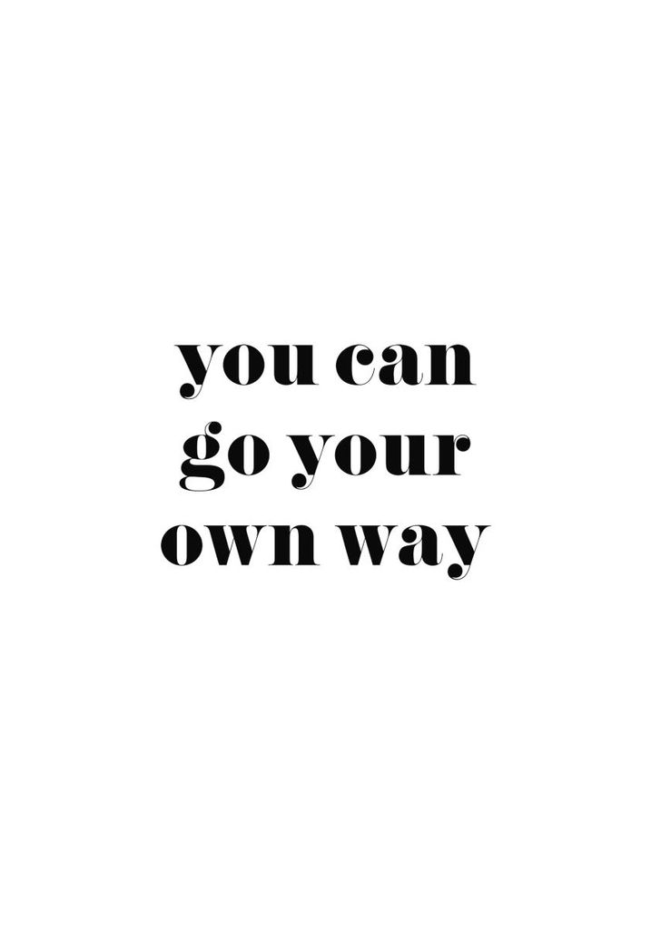 Poster - You Can Go Your Own Way 70x100 - Dear Sam