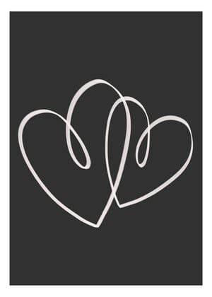 2 Hearts 50x70
