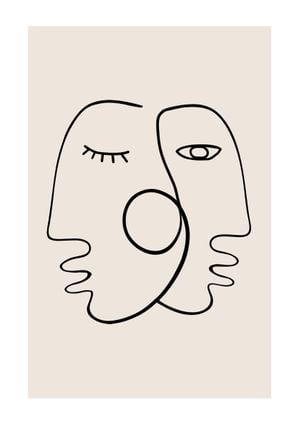 Abstract Face 1 21x30