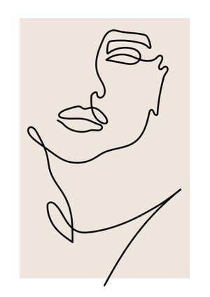 Abstract Face 3 21x30