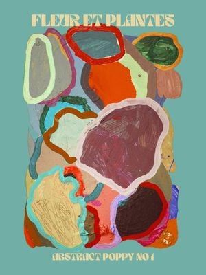 Abstract Poppy No 1 30x40