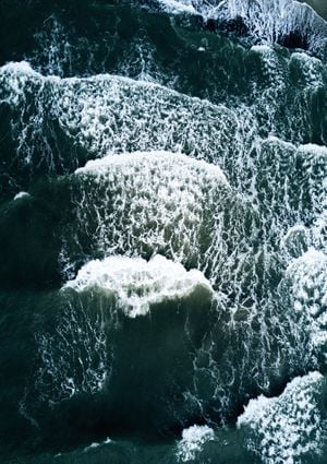 Aerial Ocean Waves 21x30