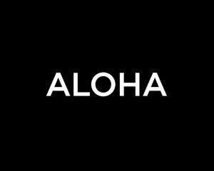 Aloha Black 50x40