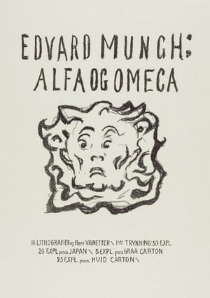 Alpha And Omega Title Page By Munch 21x30