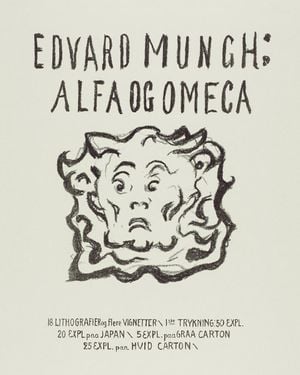 Alpha And Omega Title Page By Munch 40x50