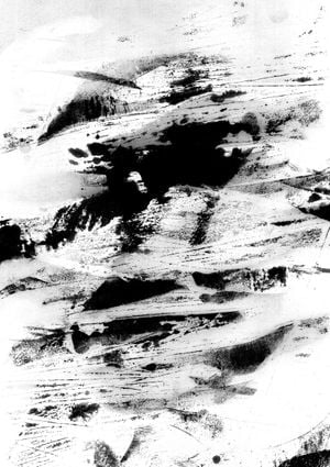 Angry Ink Strokes 21x30