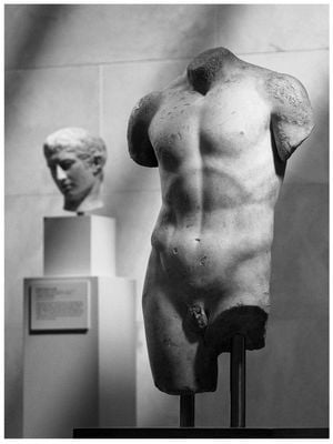At A Museum 30x40
