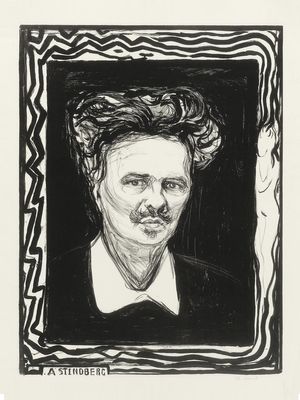 August Strindberg By Munch 30x40